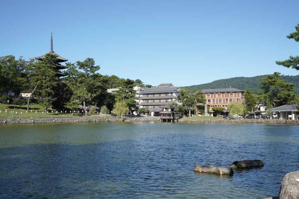 奈良市お宮参り_猿沢池
