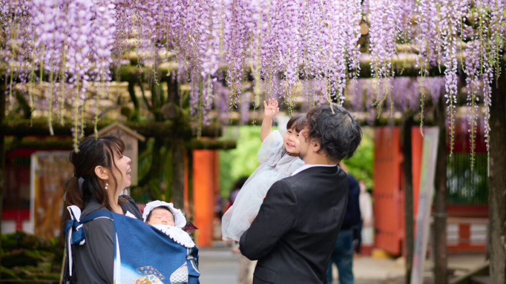 お宮参り奈良市_フォトスタジオワタナベ(渡辺写真館)奈良本店_春日大社への産着レンタル