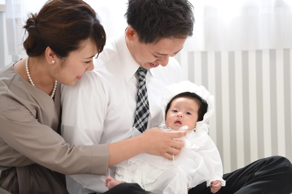 お宮参り奈良県・京都府木津川市_フォトスタジオワタナベ(渡辺写真館)奈良_家族写し